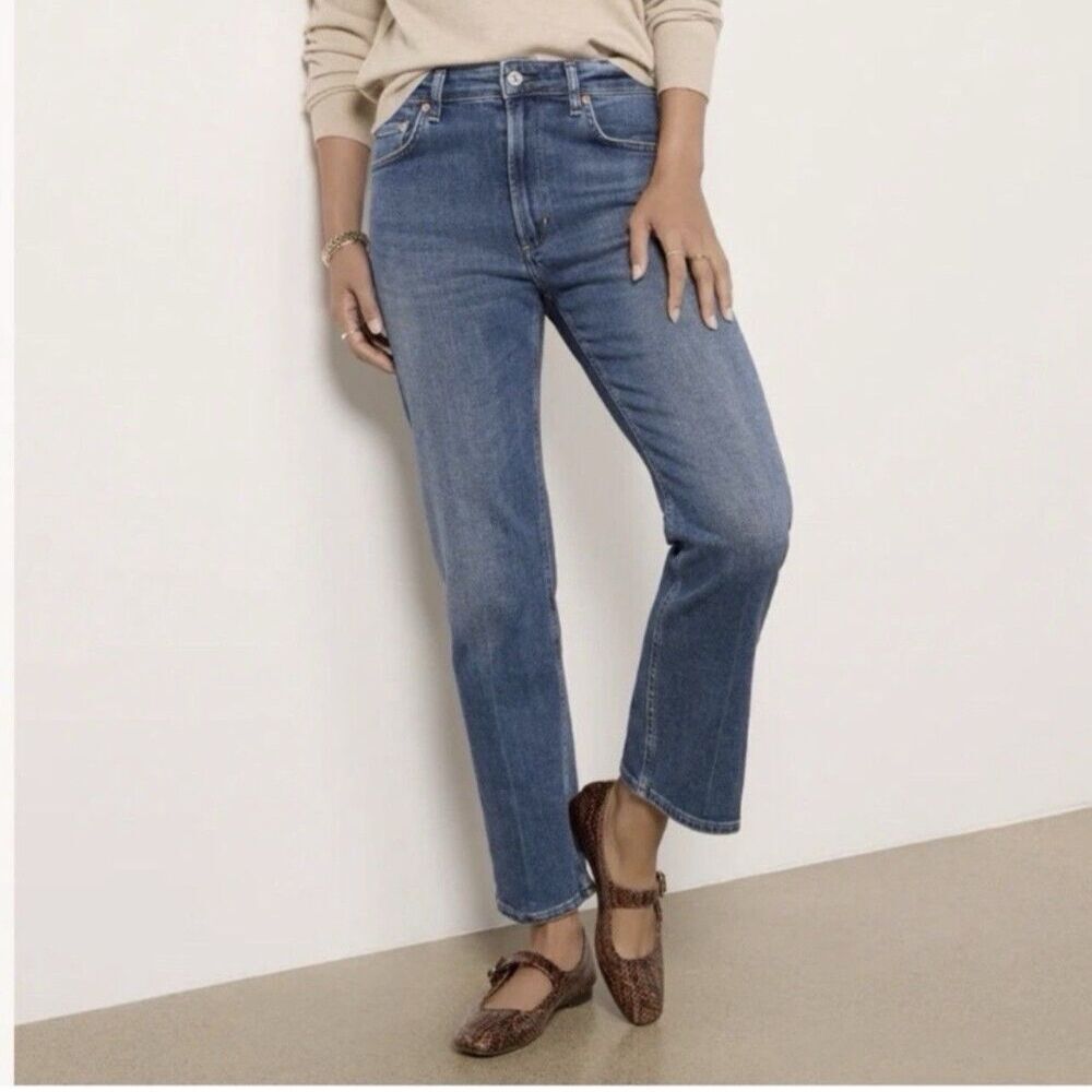 Citizens of Humanity Zurie Straight Leg Jeans Eugene Wash Comfort Stretch NWT 33